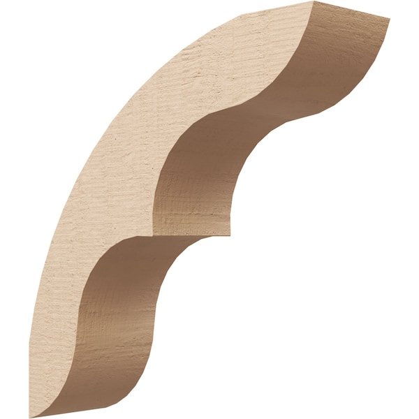 Ekena Millwork 5-inch W x 18-inch D x 18-inch H Ozark Rough Cedar Woodgrain TimberThane Knee Brace, Primed BRCUR05X18X18OZKRCPR - main